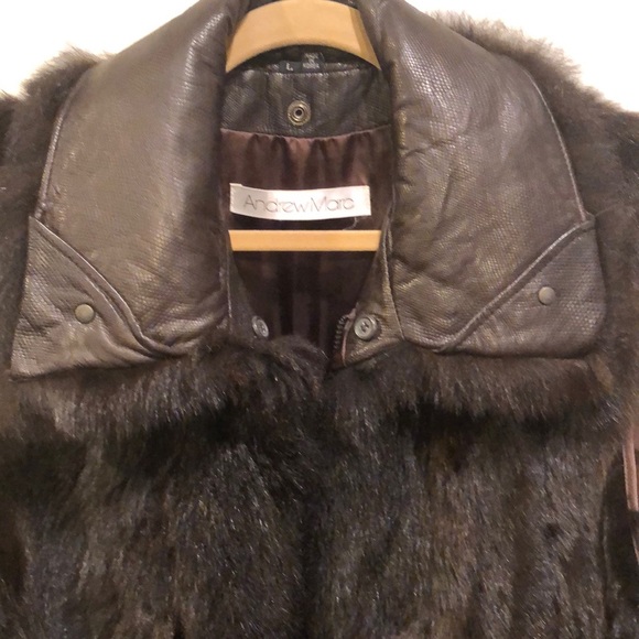 Andrew Mark two piece leather, jacket and vest. - Picture 7 of 13